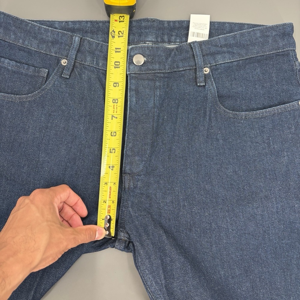 Candiani Denim Selvedge 5 Pocket Sample Jeans Size 37x32 Blue Button Fly Slim - Picture 12 of 12